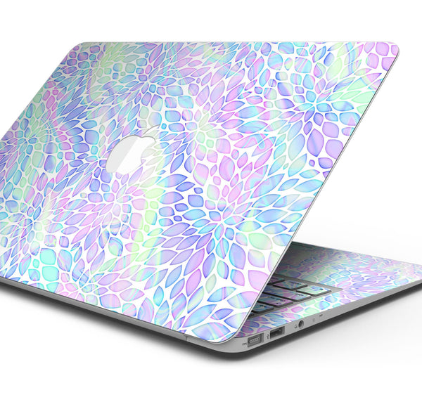 Iridescent Dahlia v3 - Skin Decal Wrap Kit Compatible with the Apple MacBook Pro, Pro with Touch Bar or Air (11", 12", 13", 15" & 16" - All Versions Available)