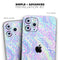 Iridescent Dahlia v3 - Skin-Kit compatible with the Apple iPhone 13, 13 Pro Max, 13 Mini, 13 Pro, iPhone 12, iPhone 11 (All iPhones Available)