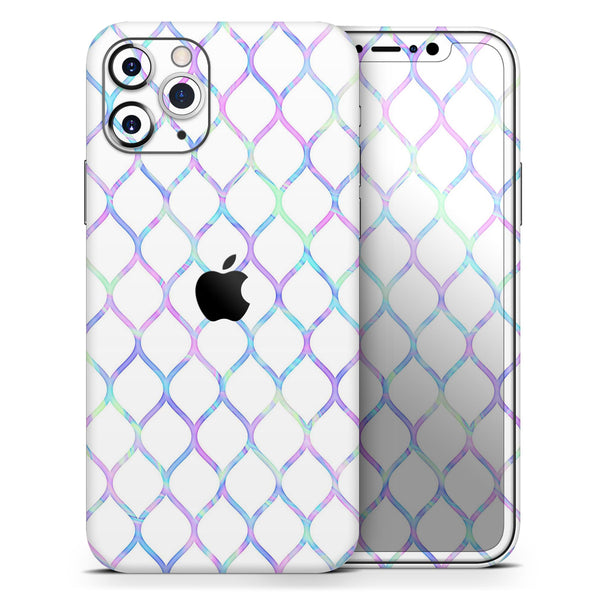 Iridescent Dahlia v7 - Skin-Kit compatible with the Apple iPhone 13, 13 Pro Max, 13 Mini, 13 Pro, iPhone 12, iPhone 11 (All iPhones Available)