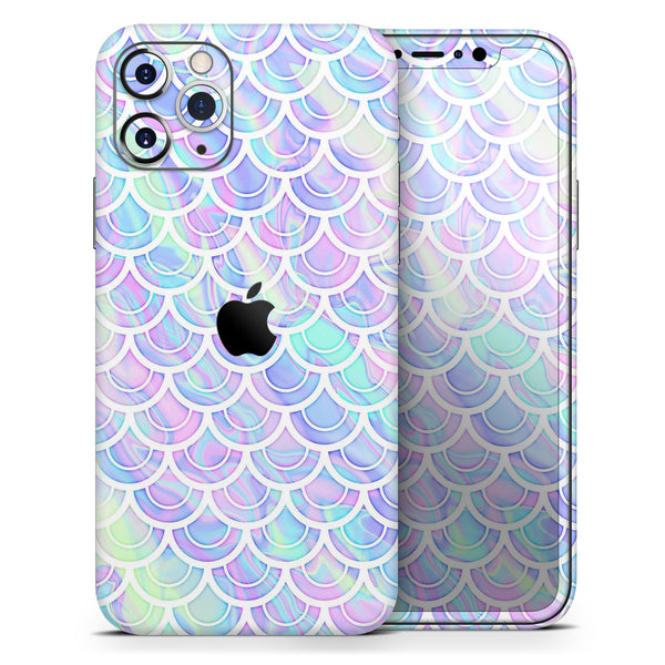 Iridescent Dahlia v9 - Skin-Kit compatible with the Apple iPhone 13, 13 Pro Max, 13 Mini, 13 Pro, iPhone 12, iPhone 11 (All iPhones Available)
