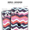 Jagged Colorful Chevron - Skin-Kit compatible with the Apple iPhone 13, 13 Pro Max, 13 Mini, 13 Pro, iPhone 12, iPhone 11 (All iPhones Available)