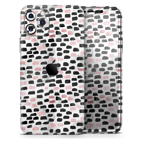 Karamfila Marble & Rose Gold v4 - Skin-Kit compatible with the Apple iPhone 13, 13 Pro Max, 13 Mini, 13 Pro, iPhone 12, iPhone 11 (All iPhones Available)