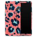 Leopard Coral and Teal V23 - Full Body Skin Decal Wrap Kit for Asus Phones