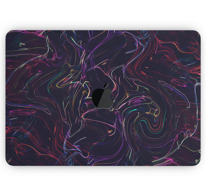 Liquid Abstract Paint Remix V26 - Skin Decal Wrap Kit Compatible with the Apple MacBook Pro, Pro with Touch Bar or Air (11", 12", 13", 15" & 16" - All Versions Available)