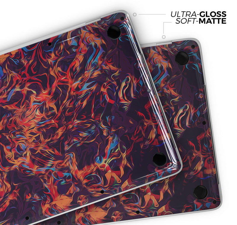 Liquid Abstract Paint Remix V27 - Skin Decal Wrap Kit Compatible with the Apple MacBook Pro, Pro with Touch Bar or Air (11", 12", 13", 15" & 16" - All Versions Available)