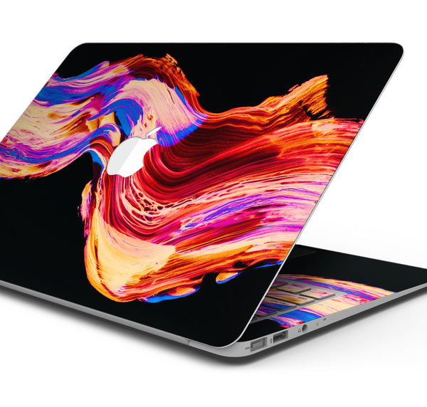Liquid Abstract Paint V80 - Skin Decal Wrap Kit Compatible with the Apple MacBook Pro, Pro with Touch Bar or Air (11", 12", 13", 15" & 16" - All Versions Available)