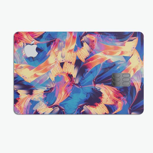 Liquid Abstract Paint Remix V94 - Premium Protective Decal Skin-Kit for the Apple Credit Card
