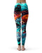 Liquid Abstract Paint V21 - All Over Print Womens Leggings / Yoga or Workout Pants