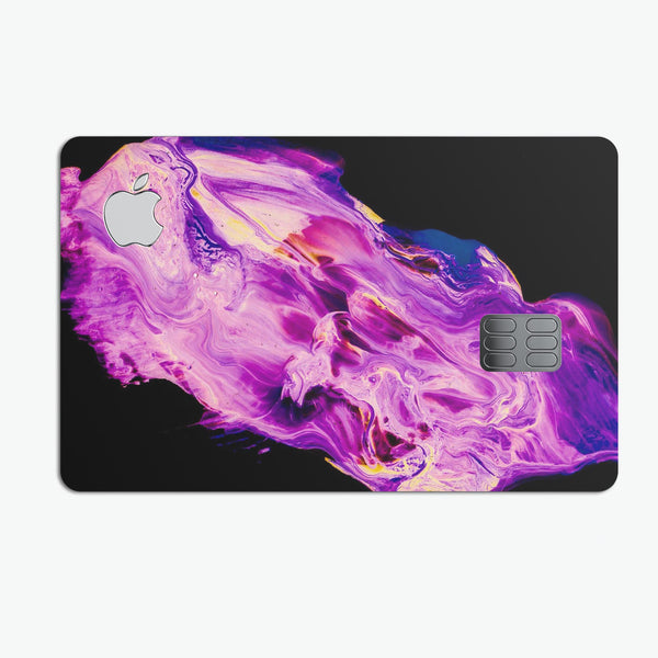 Liquid Abstract Paint V76 - Premium Protective Decal Skin-Kit for the Apple Credit Card