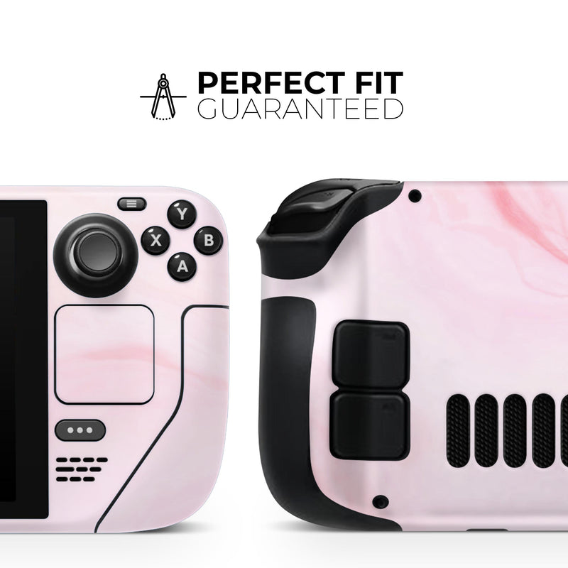 Marble Surface V1 Pink // Full Body Skin Decal Wrap Kit for the Steam Deck handheld gaming computer