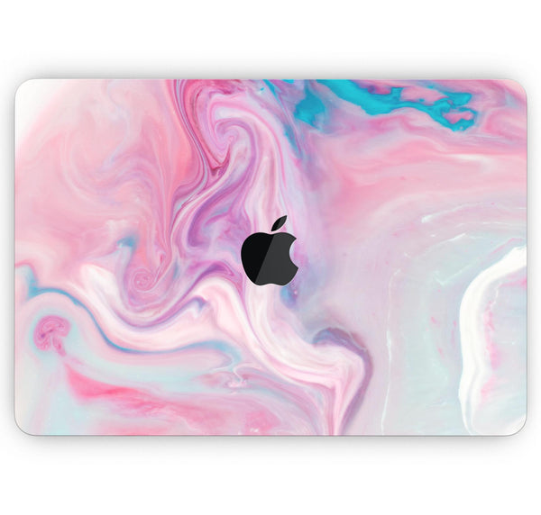 Marbleized Color Paradise V2 - Skin Decal Wrap Kit Compatible with the Apple MacBook Pro, Pro with Touch Bar or Air (11", 12", 13", 15" & 16" - All Versions Available)