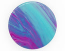 Marbleized Pink Ocean Blue v32 - Skin Kit for PopSockets and other Smartphone Extendable Grips & Stands