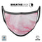 Marbleized Pink Paradise V4 - Made in USA Mouth Cover Unisex Anti-Dust Cotton Blend Reusable & Washable Face Mask with Adjustable Sizing for Adult or Child