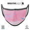 Marbleized Pink Paradise V7 - Made in USA Mouth Cover Unisex Anti-Dust Cotton Blend Reusable & Washable Face Mask with Adjustable Sizing for Adult or Child