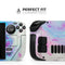 Marbleized Soft Blue V32 // Full Body Skin Decal Wrap Kit for the Steam Deck handheld gaming computer