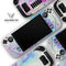 Marbleized Soft Blue V32 // Full Body Skin Decal Wrap Kit for the Steam Deck handheld gaming computer