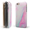 Marbleized Soft Pink iPhone 6/6s or 6/6s Plus 2-Piece Hybrid INK-Fuzed Case