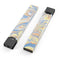 Marbleized Swirling Blue and Gold - Premium Decal Protective Skin-Wrap Sticker compatible with the Juul Labs vaping device