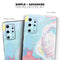 Marbleized Swirling Cotton Candy - Skin-Kit for the Samsung Galaxy S-Series S20, S20 Plus, S20 Ultra , S10 & others (All Galaxy Devices Available)