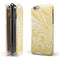 Marbleized Swirling Gold iPhone 6/6s or 6/6s Plus 2-Piece Hybrid INK-Fuzed Case