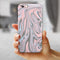 Marbleized Swirling Pink and Gray v4 iPhone 6/6s or 6/6s Plus 2-Piece Hybrid INK-Fuzed Case