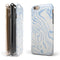 Marbleized Swirling Soft Blue iPhone 6/6s or 6/6s Plus 2-Piece Hybrid INK-Fuzed Case