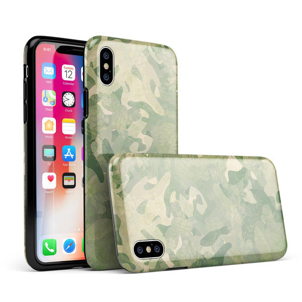 Military Jungle Camouflage V3 - iPhone X Swappable Hybrid Case
