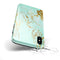 Mint Marble & Digital Gold Foil V1 - iPhone X Swappable Hybrid Case