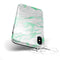 Mint Marble & Digital Gold Foil V3 - iPhone X Swappable Hybrid Case