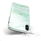 Mint Marble & Digital Gold Foil V7 - iPhone X Swappable Hybrid Case