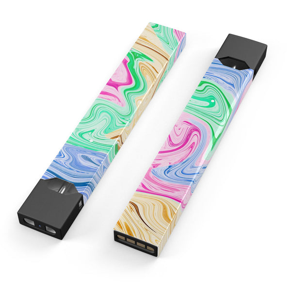 Mixed ColorOil - Premium Decal Protective Skin-Wrap Sticker compatible with the Juul Labs vaping device