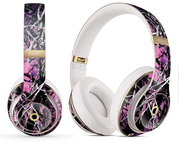 Muddy Girl Camo Pink // Full-Body Skin Decal Wrap Cover for Beats by Dre Solo 2, 3 Wireless, Pro, Pill, Studio, Mixr, EP Headphones