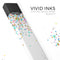 Multicolor Birthday Dots Over White - Premium Decal Protective Skin-Wrap Sticker compatible with the Juul Labs vaping device