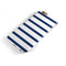Navy Blue and White Stripes iPhone 6/6s or 6/6s Plus 2-Piece Hybrid INK-Fuzed Case