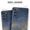 Navy Gold Foil v6 - Skin-Kit for the Samsung Galaxy S-Series S20, S20 Plus, S20 Ultra , S10 & others (All Galaxy Devices Available)