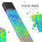 Neon Color Swirls - Premium Decal Protective Skin-Wrap Sticker compatible with the Juul Labs vaping device