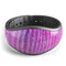 Neon Pink Dyed Wood Grain - Decal Skin Wrap Kit for the Disney Magic Band
