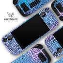 Neon Vibrant Snake Skin Pattern // Full Body Skin Decal Wrap Kit for the Steam Deck handheld gaming computer