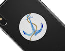 Painted Blue Summer Anchor - Skin Kit for PopSockets and other Smartphone Extendable Grips & Stands