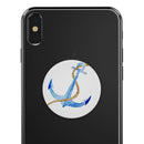 Painted Blue Summer Anchor - Skin Kit for PopSockets and other Smartphone Extendable Grips & Stands