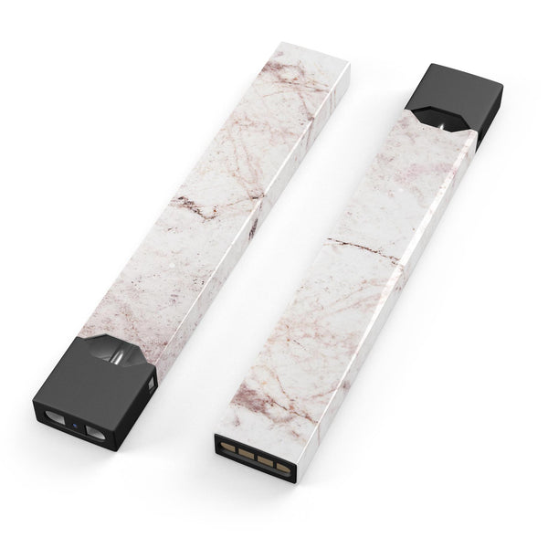Pale Pink Marble Surface - Premium Decal Protective Skin-Wrap Sticker compatible with the Juul Labs vaping device