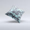 Light Blue and Gray Digital Camouflage  Ink-Fuzed Decorative Throw Pillow