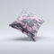 Light Pink and Gray Digital Camouflage  Ink-Fuzed Decorative Throw Pillow