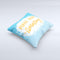 The Make Today Amazing Blue Fall ink-Fuzed Decorative Throw Pillow