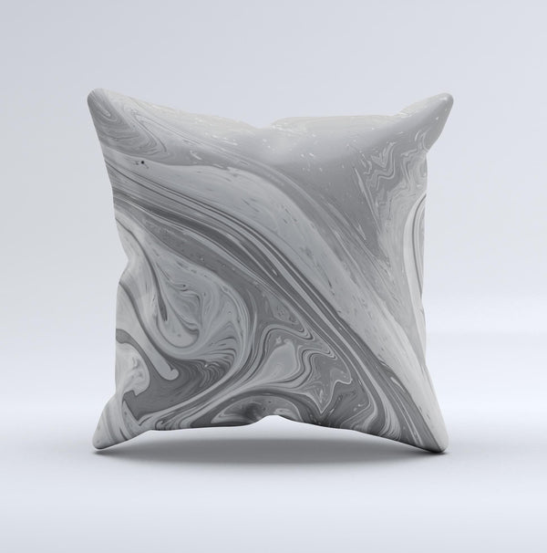 Neon Color Fushion Grayscale  Ink-Fuzed Decorative Throw Pillow