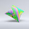 Neon Color Fushion V5  Ink-Fuzed Decorative Throw Pillow