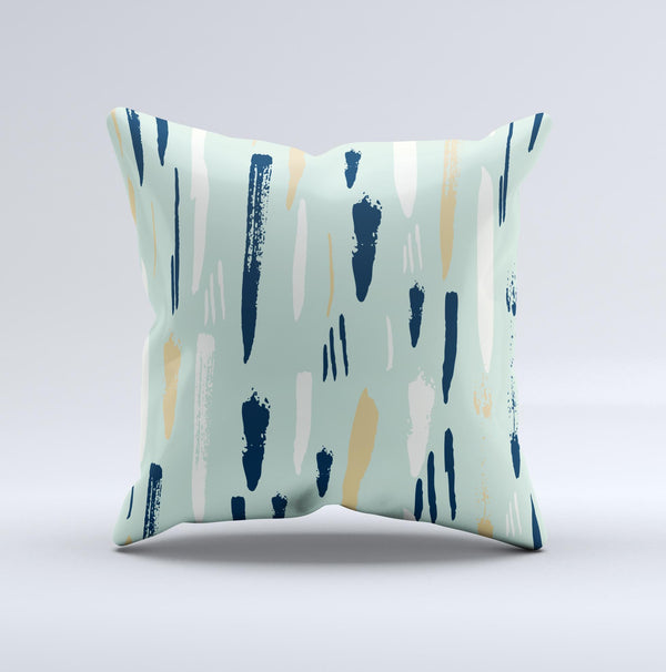 The Neutral Brush Strokes ink-Fuzed Decorative Throw Pillow
