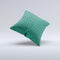 Sharp Chevron Black and Mint Green  Ink-Fuzed Decorative Throw Pillow