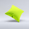 Solid Green V3  Ink-Fuzed Decorative Throw Pillow