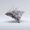 Subtle Pink and Gray Digital Camouflage  Ink-Fuzed Decorative Throw Pillow